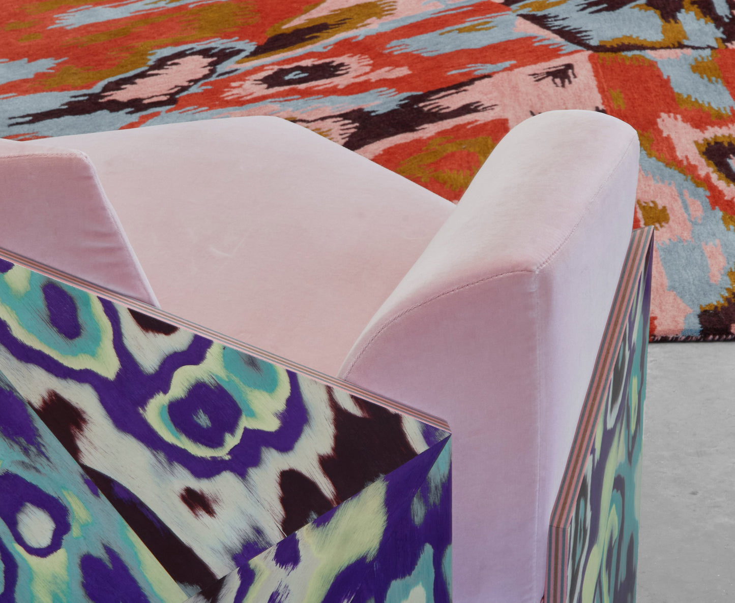 Multicolored Clouds Solid Wood Texture Board