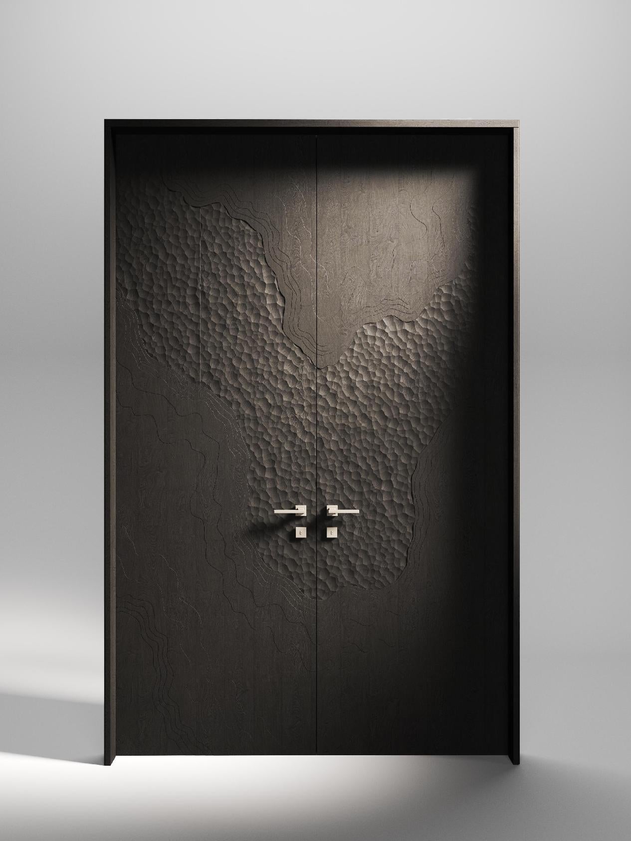 Fine Hammered Finish Solid Wood Texture Board
