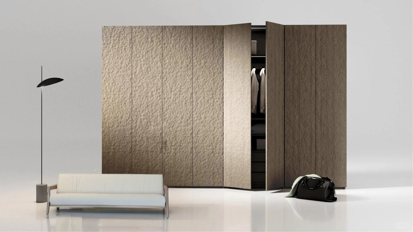 Grand Hammered Finish Solid Wood Texture Board