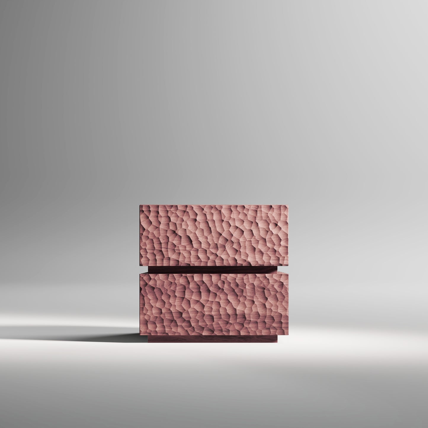 Bold Hammered Finish Solid Wood Texture Board