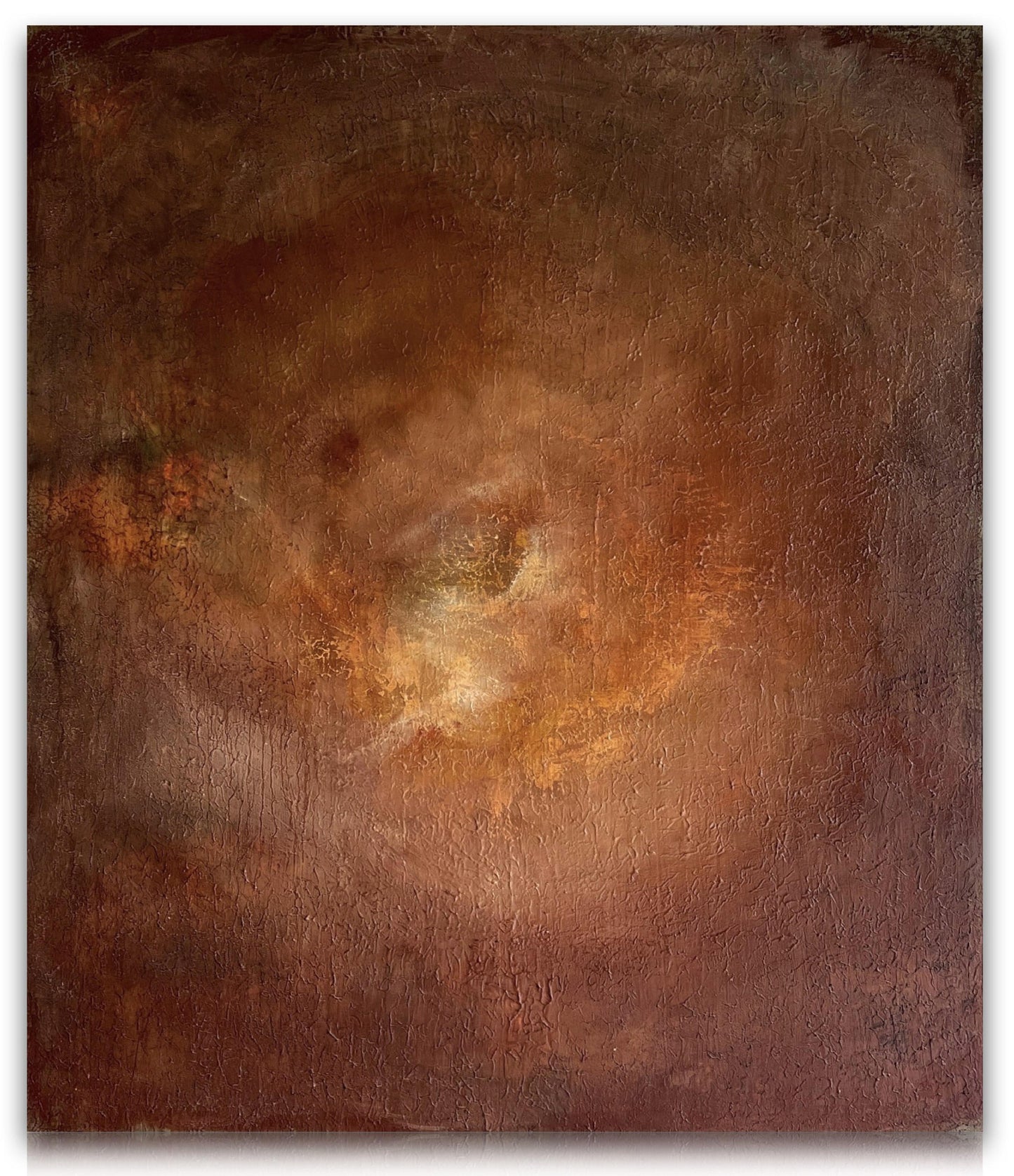 Zeus textured abstract acrylic and plaster canvas painting by MIOLISM