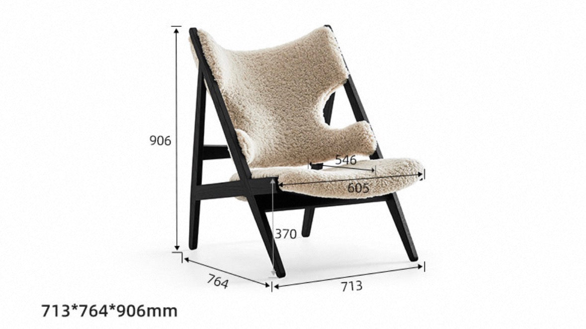 Shearline Sheepskin Lounge Accent Chair