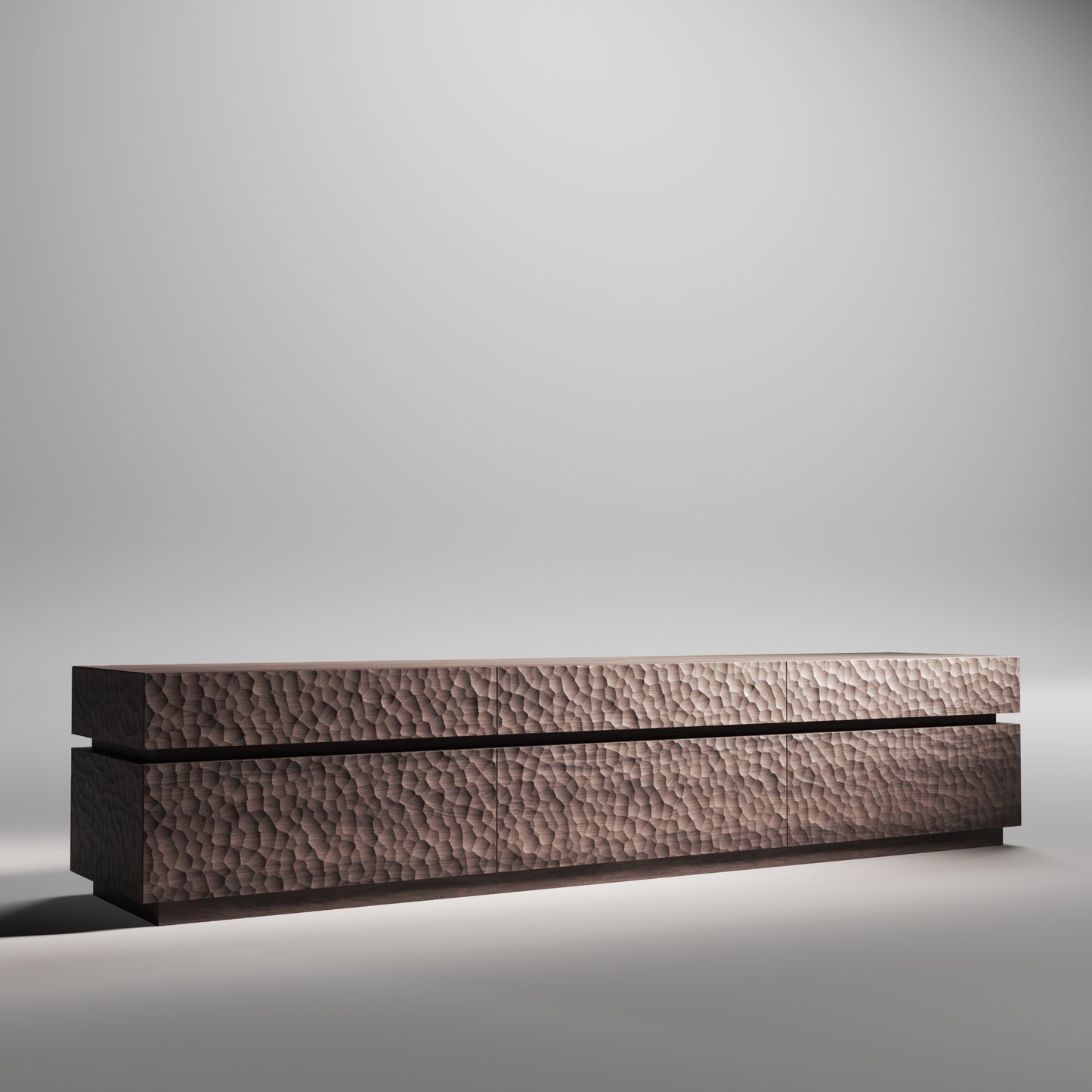 Fine Hammered Finish Solid Wood Texture Board