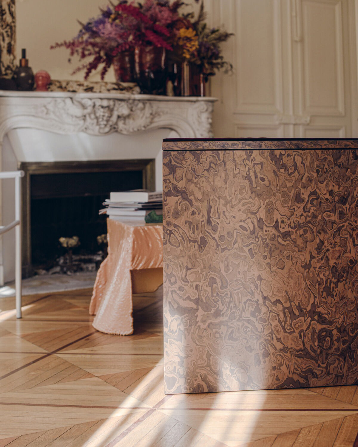 Chocolate Burl Solid Wood Texture Board