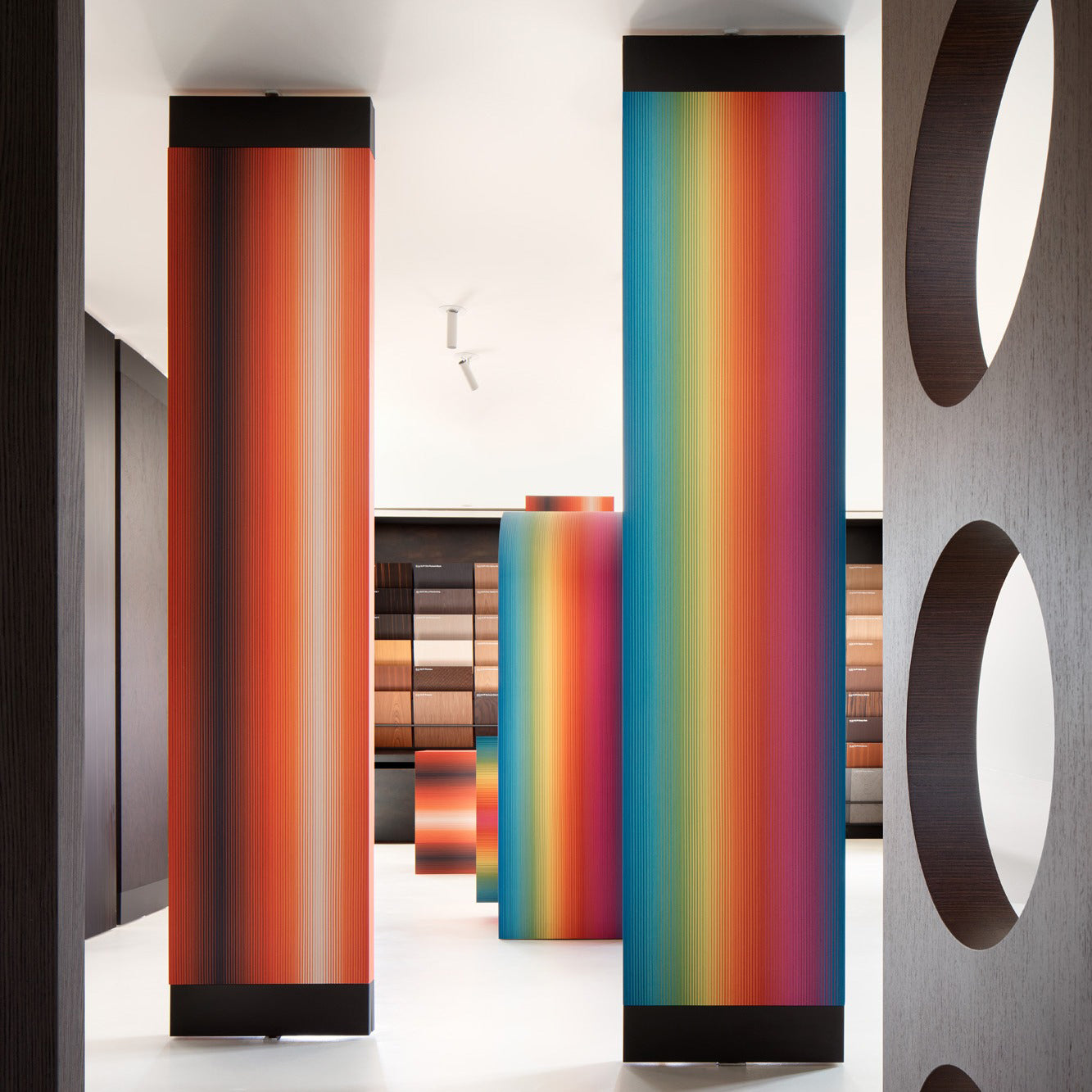 Rainbow Solid Wood Texture Board