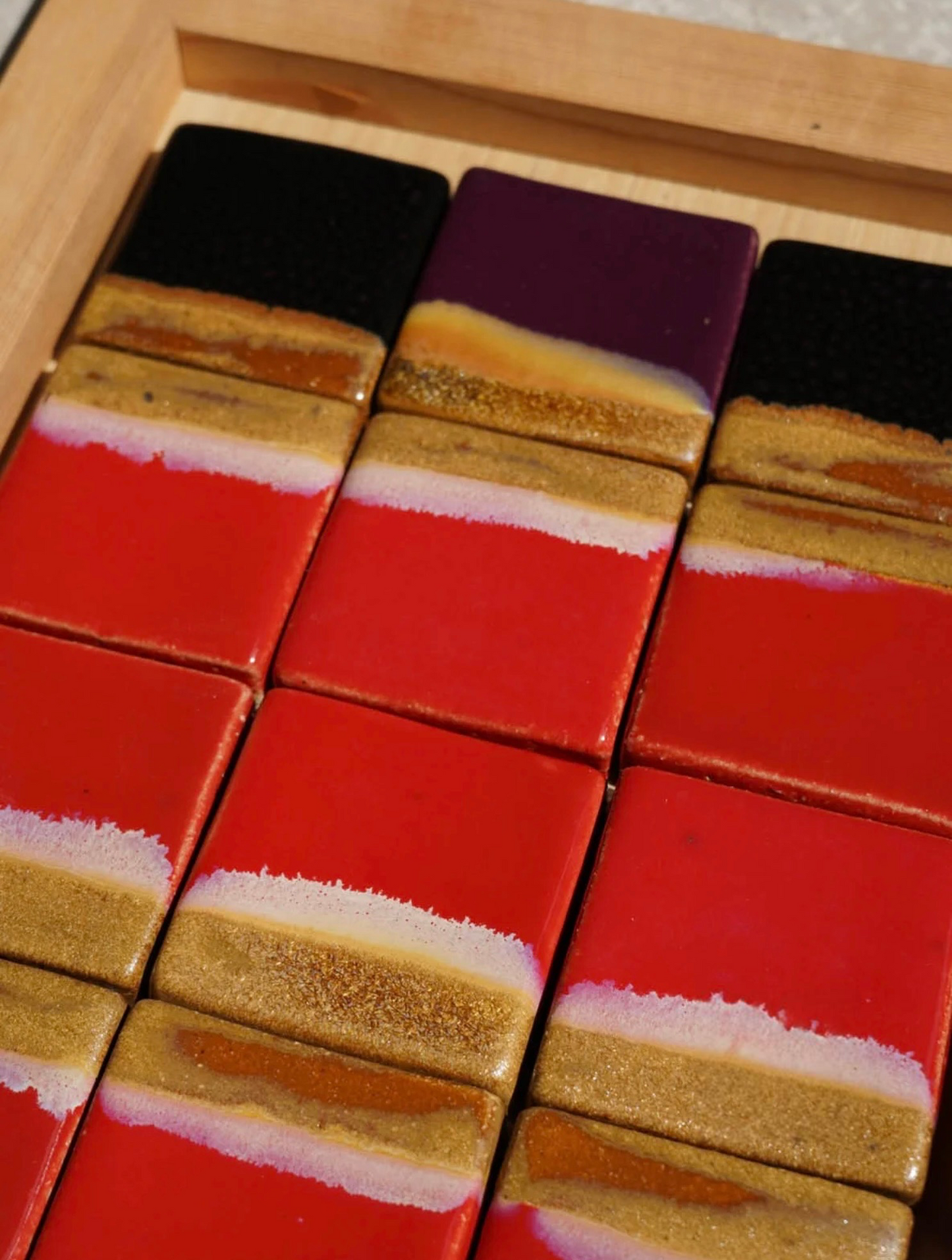 Vermilion Horizon Handmade Tile