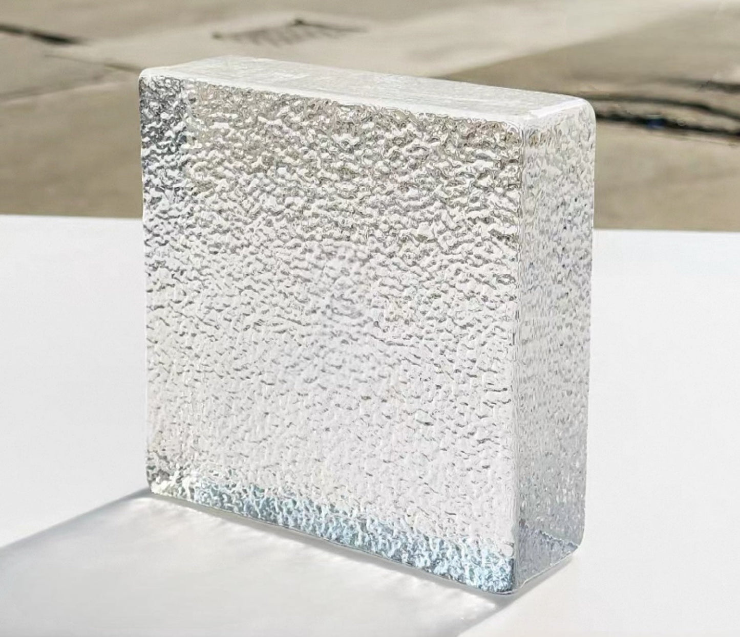 Dual-Face Orange Peel glass brick with fine diffused texture by MIOLISM