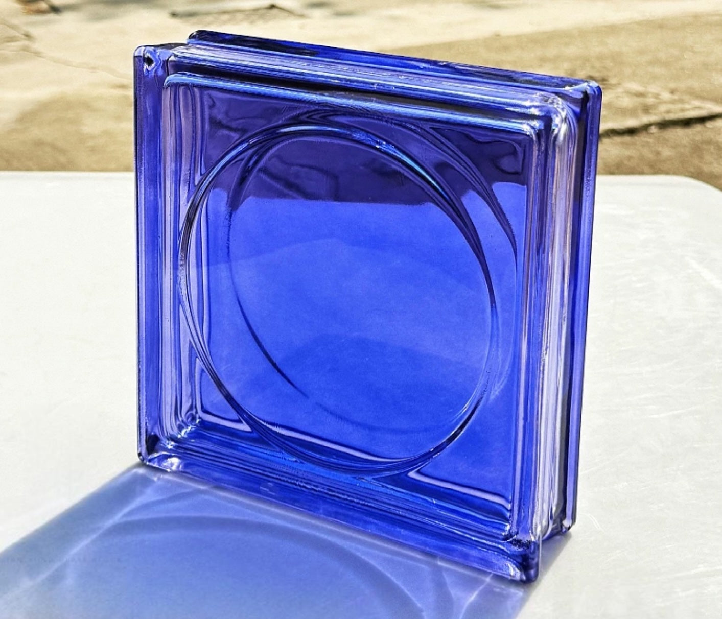Round Pattern Hollow Glass Brick – Indigo Loop