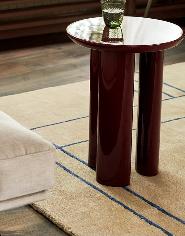 Framework Lines Handwoven Rug – Sand & Azure