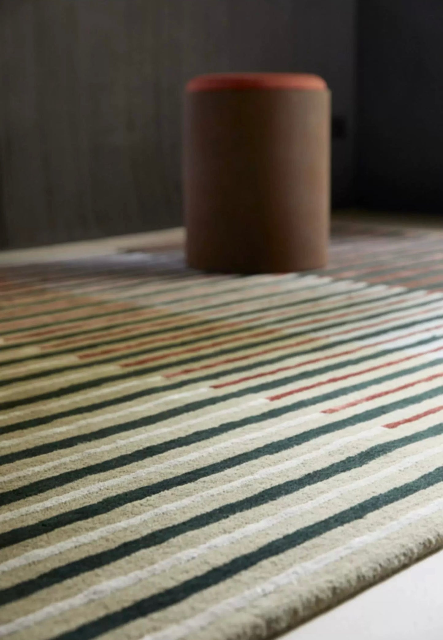 Horizon Lines Handwoven Rug — Earthline / Monochrome