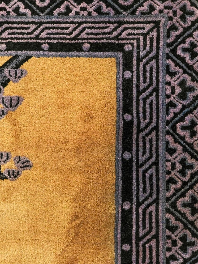 Baotou Deer, Crane & Pine Wool Carpet