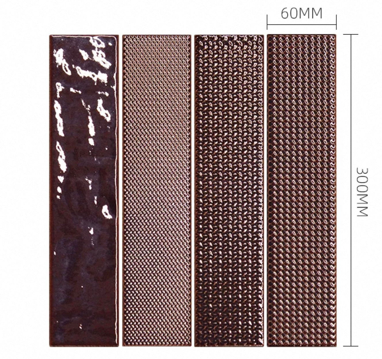 Vintage Glossy Glaze Long Strip Tile