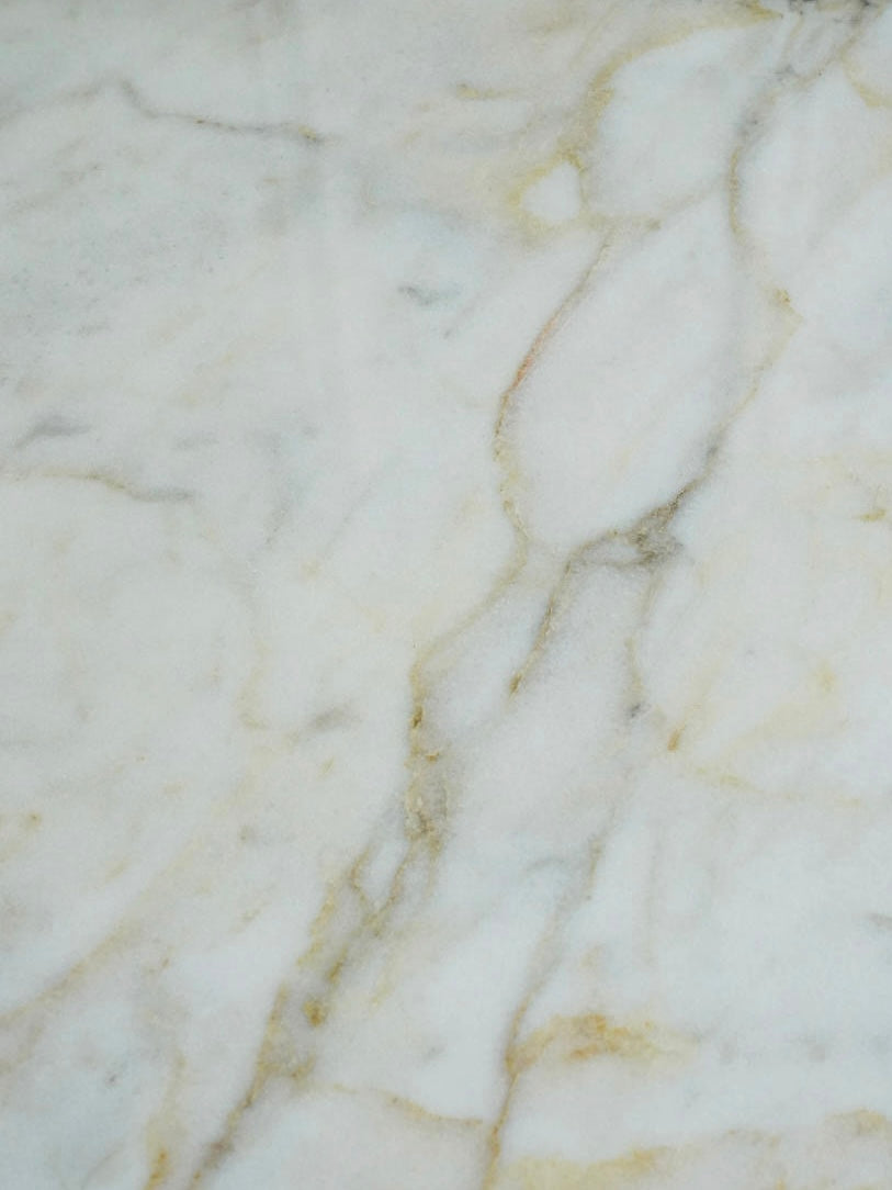 Brutalist Walnut Bianco Carrara Marble Sculptural Sideboard