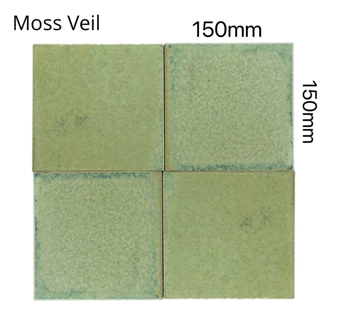 Verdant Calm Glazed Handmade Tile Collection