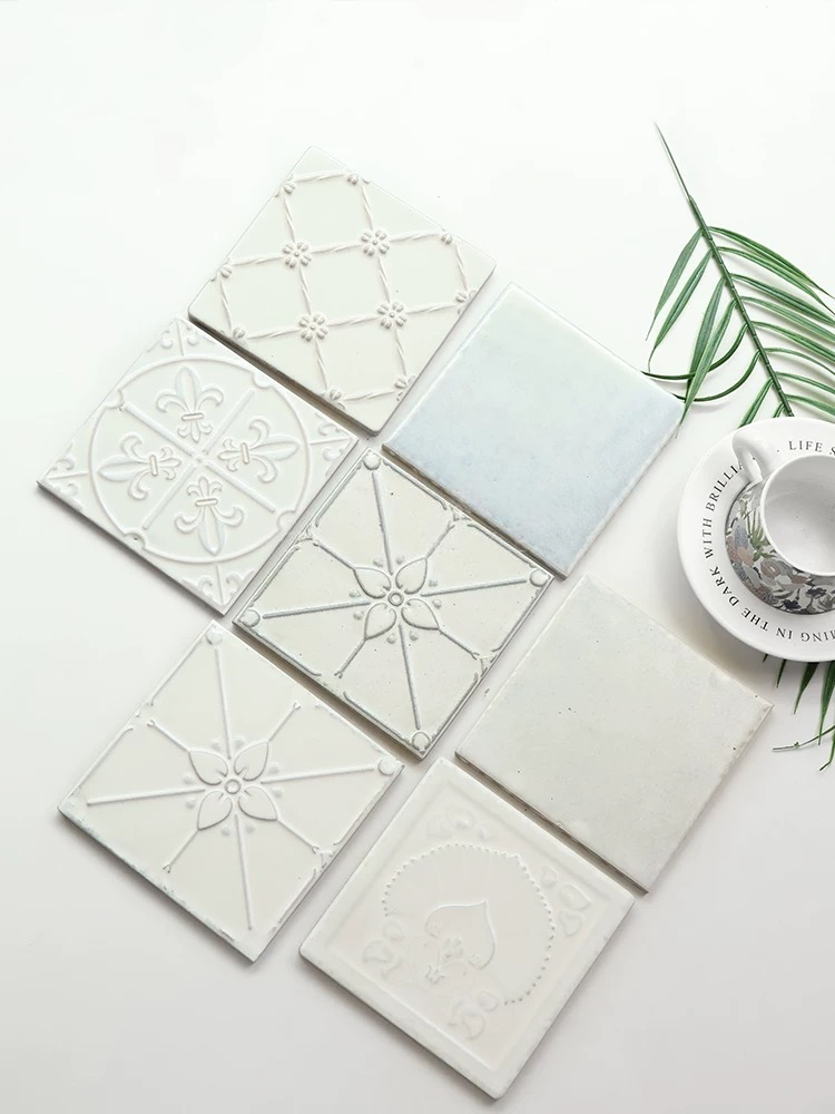 Embossed Floral Artisan Tile