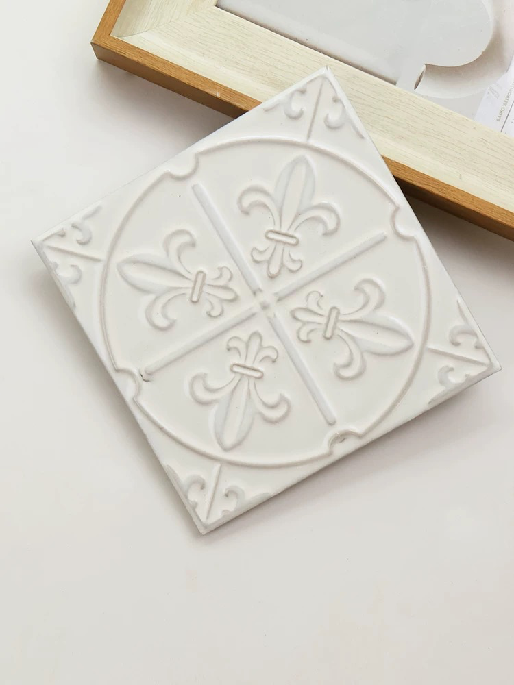 Embossed Floral Artisan Tile