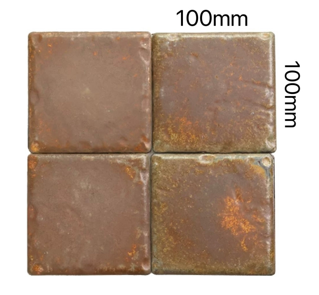 Rustic Vintage Ceramic Tile - Terracotta