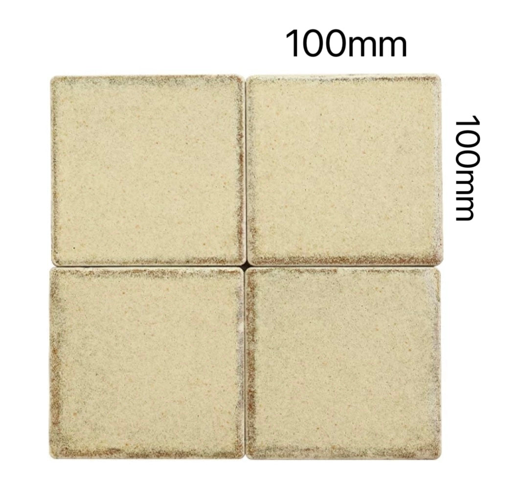Rustic Vintage Ceramic Tile - Sand