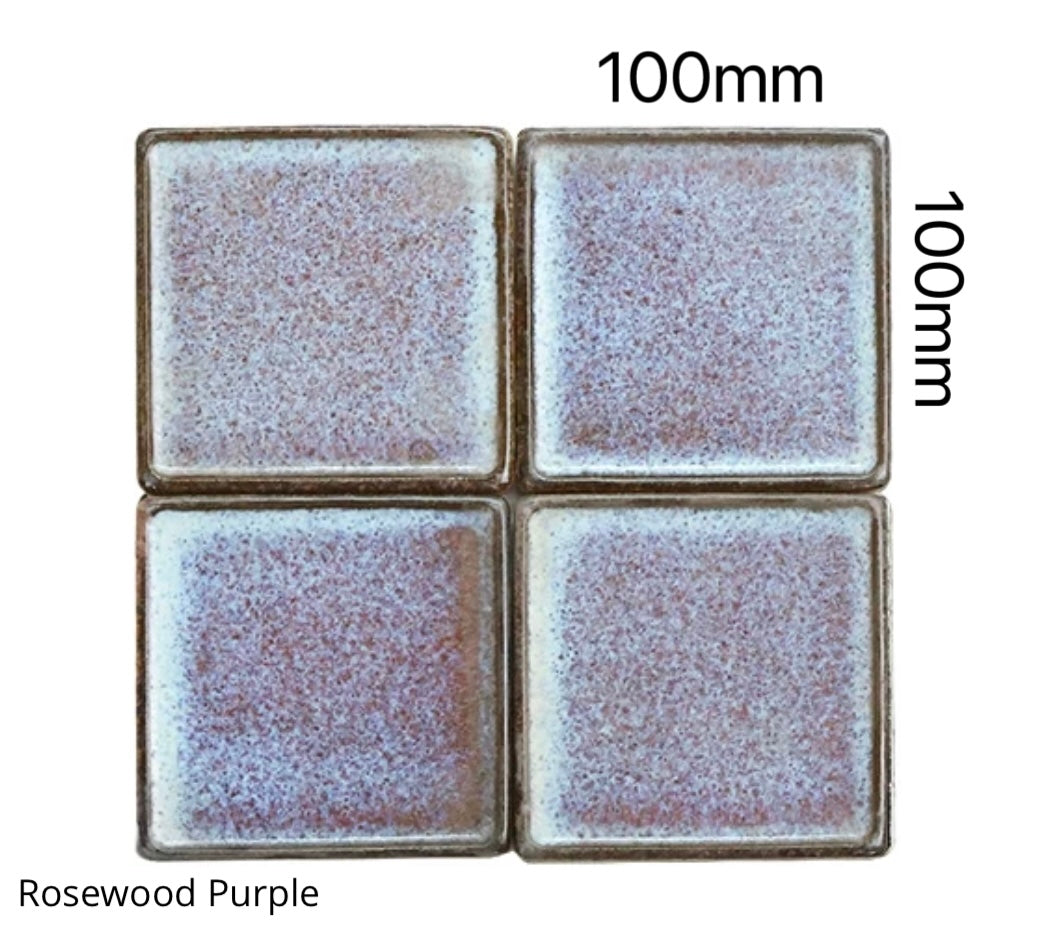 Imperial Glaze Handmade Tile - Rosewood Purple