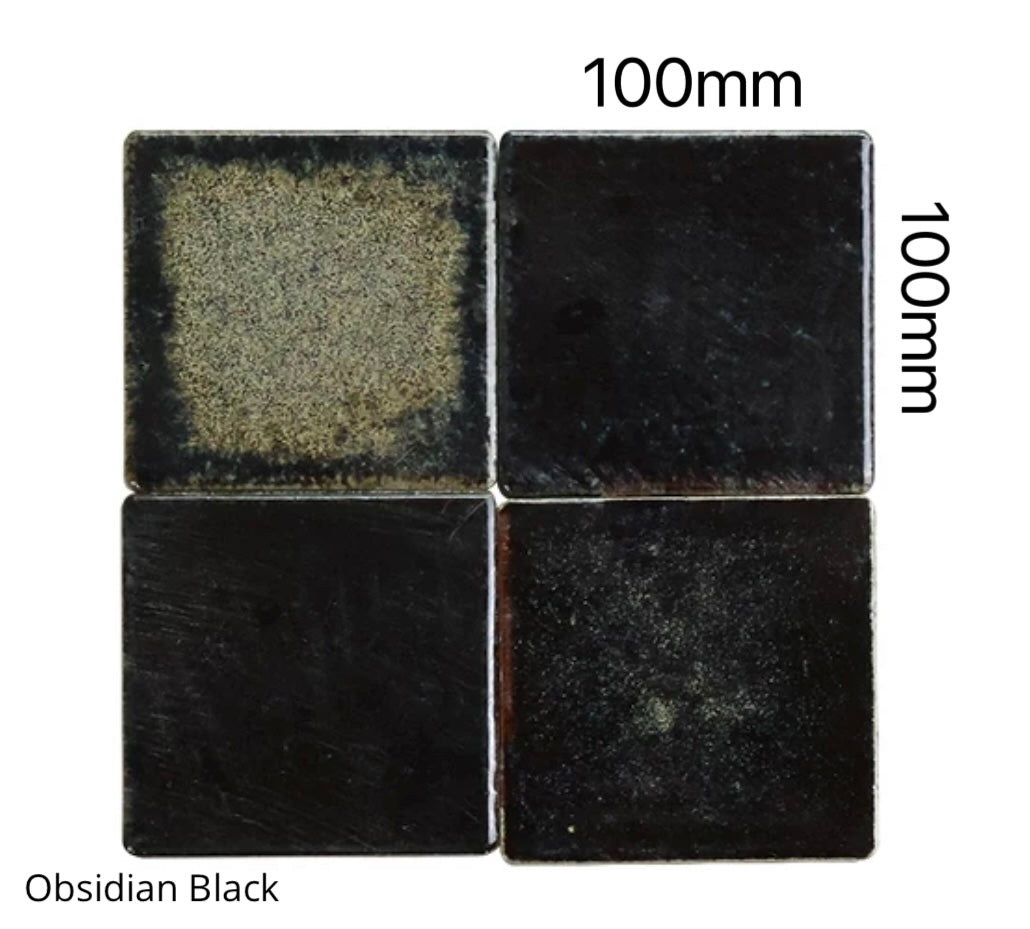 Imperial Glaze Handmade Tile - Obsidian Black