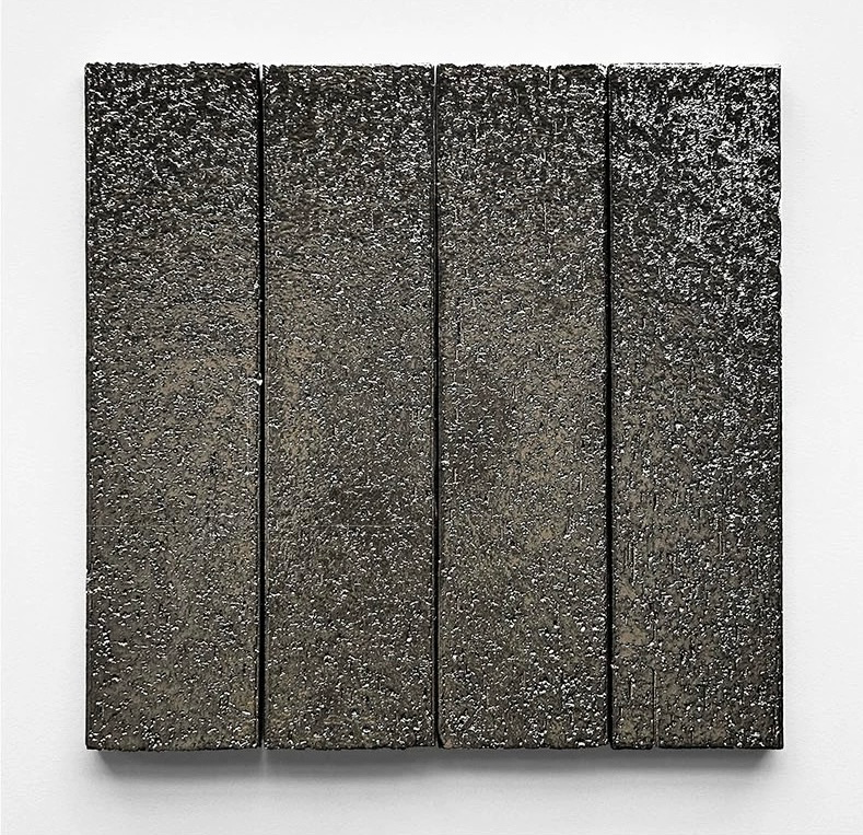 Glazed Ceramic Texture Long Strip Tile - Silver Party