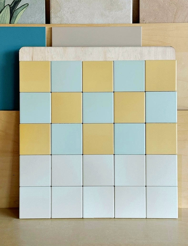 Luna Square Handmade Ceramic Tile - White