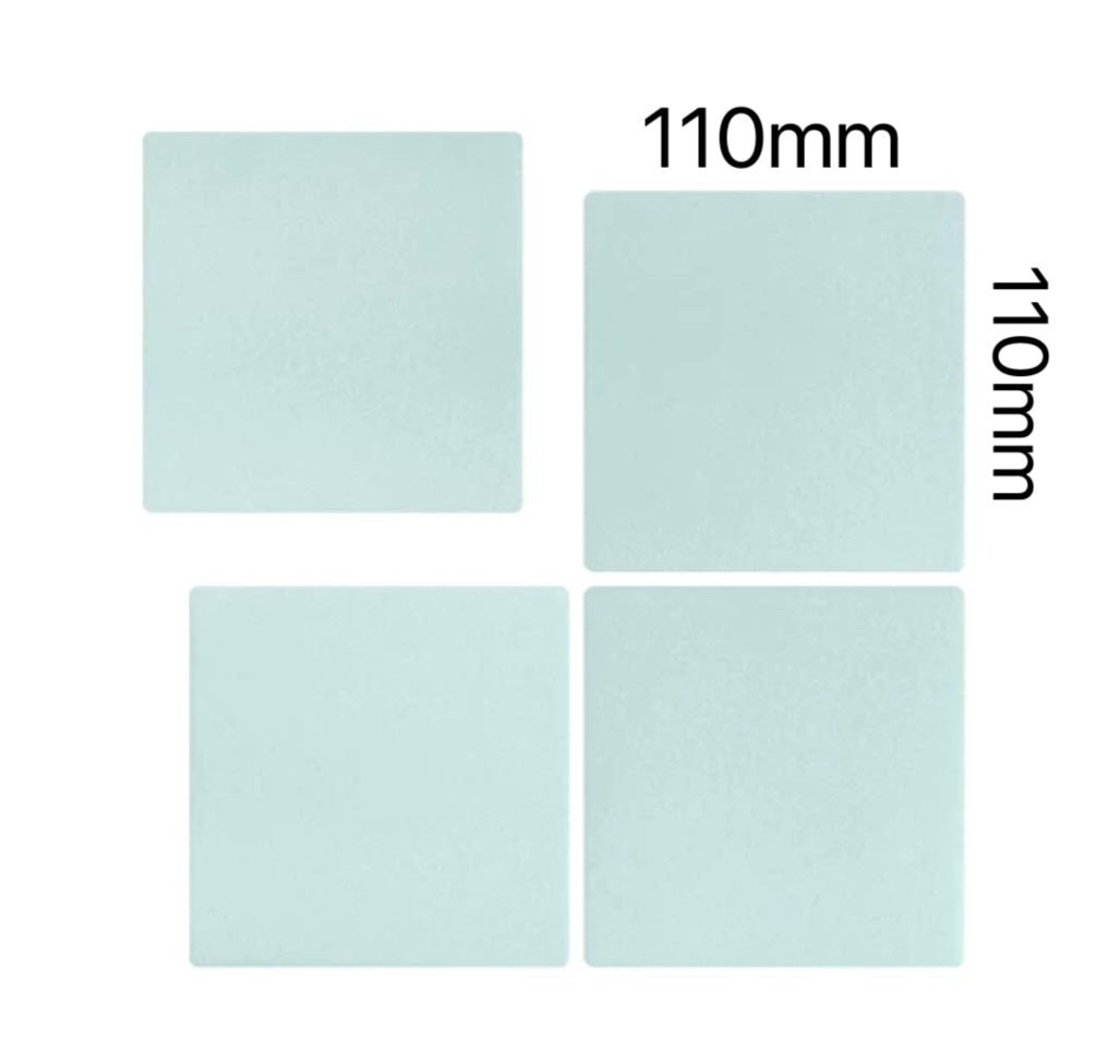 Luna Square Handmade Ceramic Tile - Blue