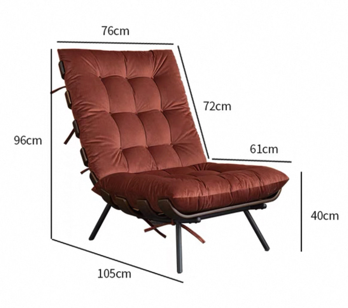 Tufted Lounge Chair - Olive Green