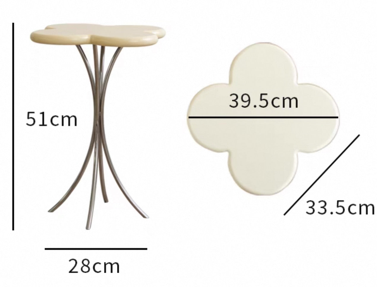 Four-Leaf Clover Side Table