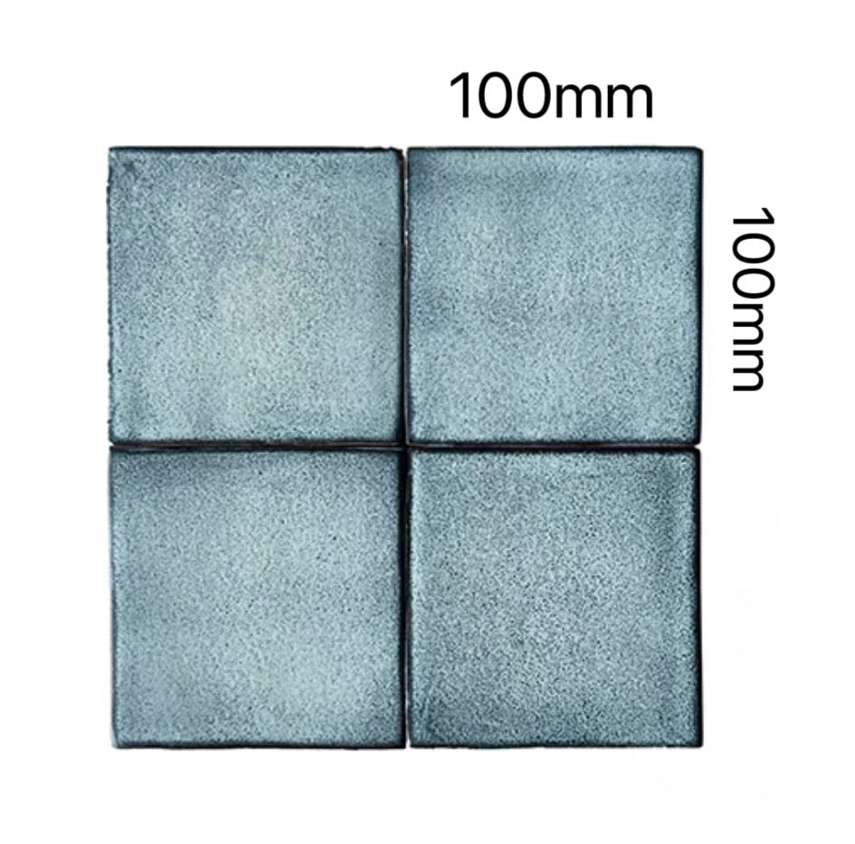 Celadon Mist Artisan Glazed Tile - Square