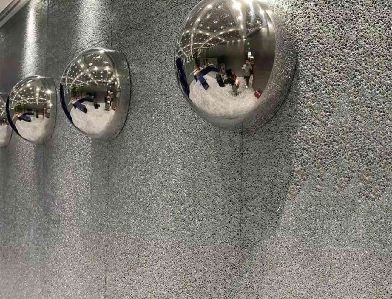 Silver Foamed Aluminum Alloy Soft Stone Panel