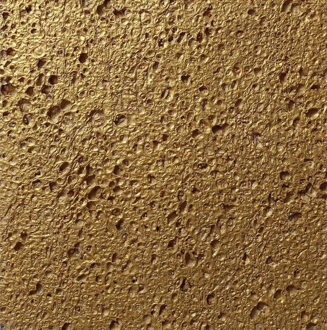 Gold Foamed Aluminum Alloy Soft Stone Panel