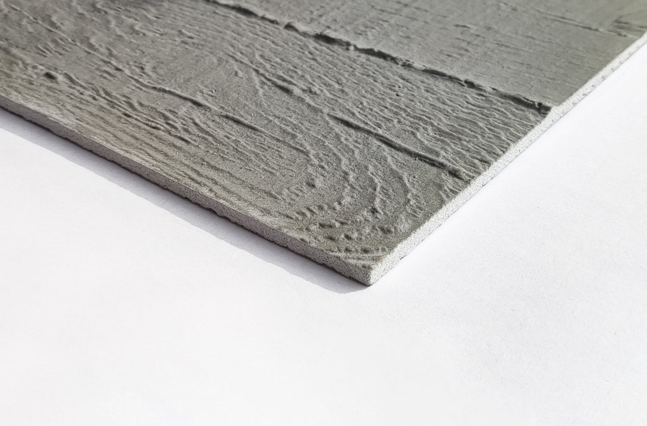 Medium Gray Woodgrain Soft Stone Panel