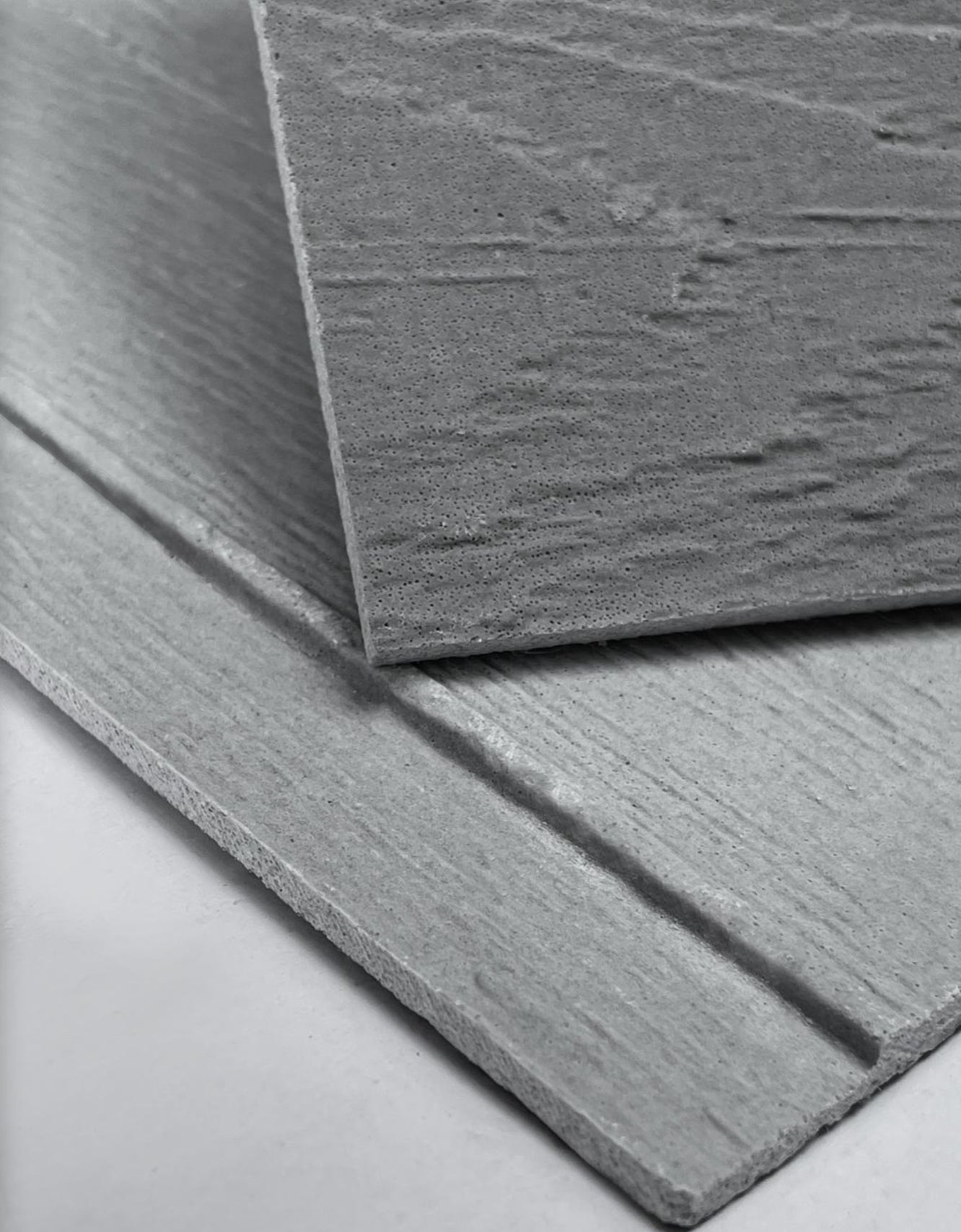 Medium Gray Woodgrain Soft Stone Panel