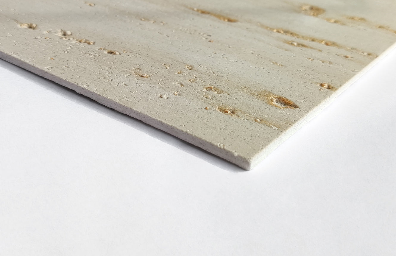 Platinum Gold Travertine Soft Stone Panel