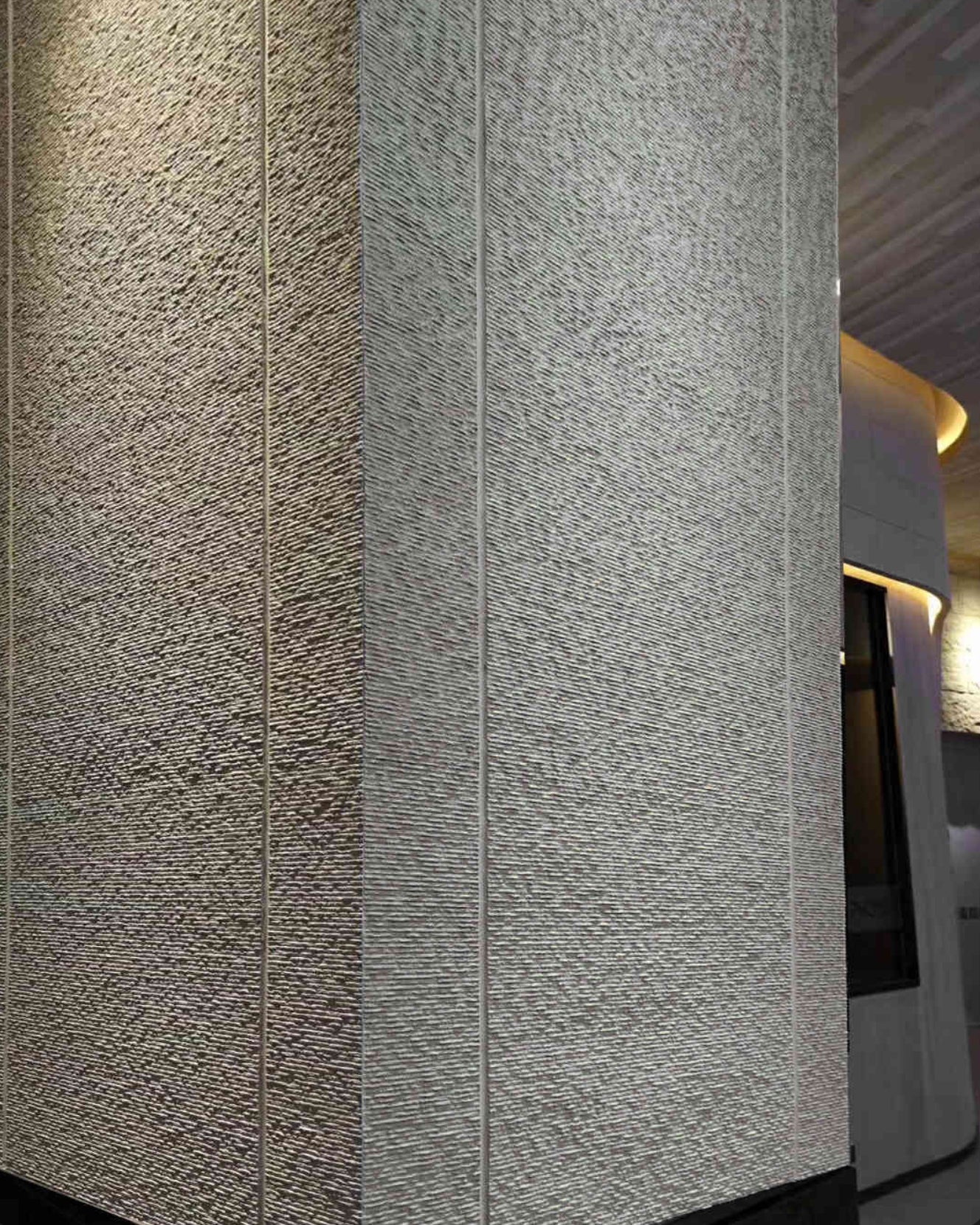 Cement Gray Fabric Texture Soft Stone Panel