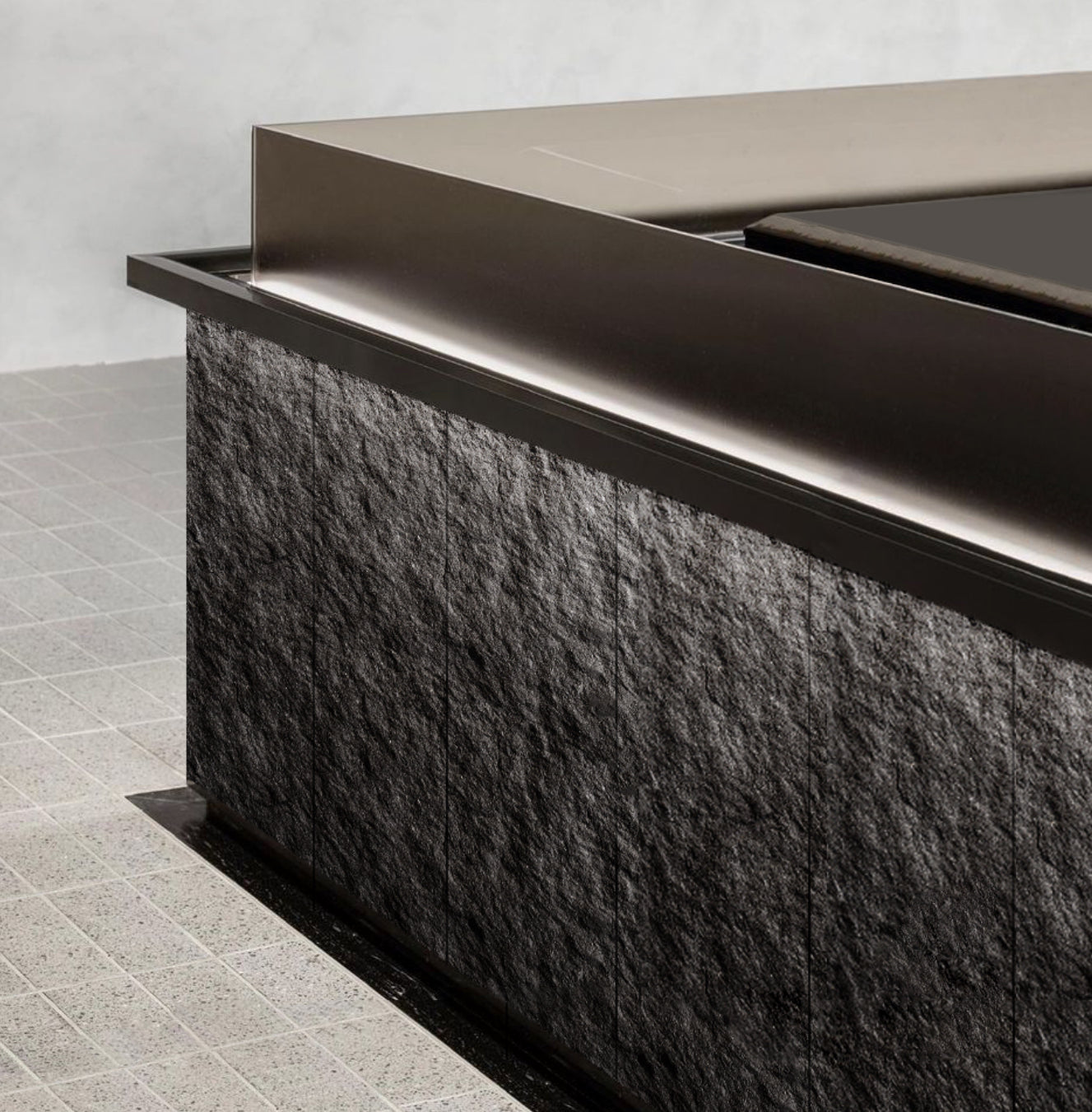 Charcoal Ridge Granite Soft Stone Panel