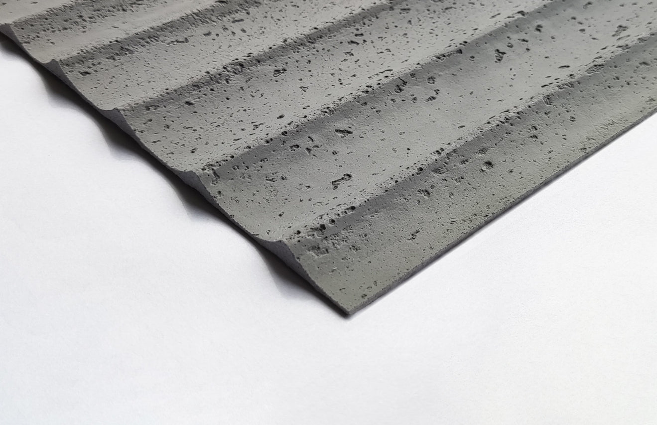 Cement Gray Ripple Soft Stone Panel