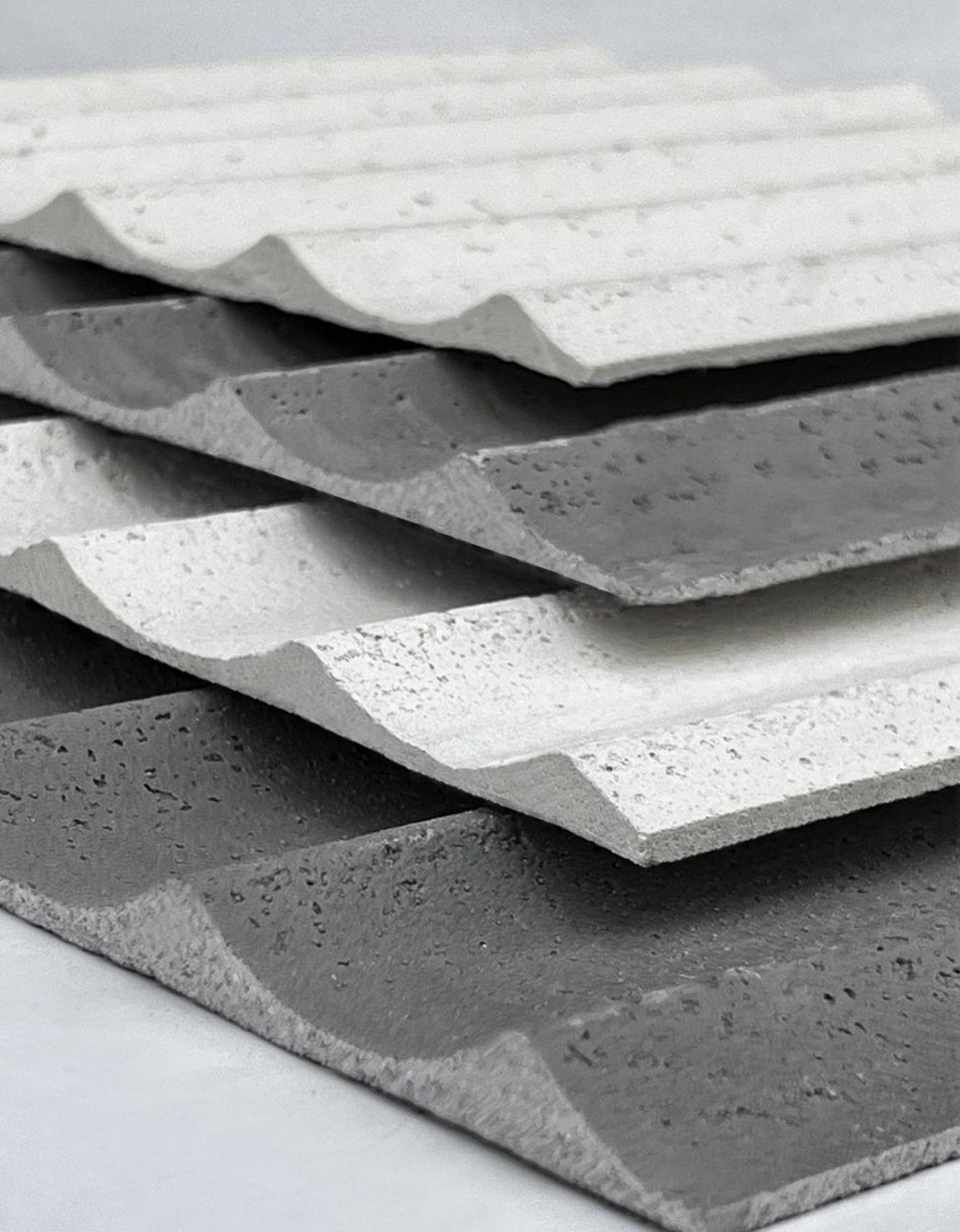 Cement Gray Ripple Soft Stone Panel