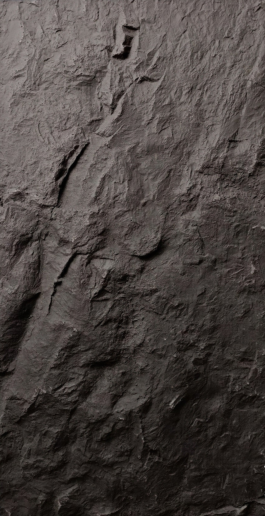 Charcoal Chisel-Cut Stone Soft Stone Panel