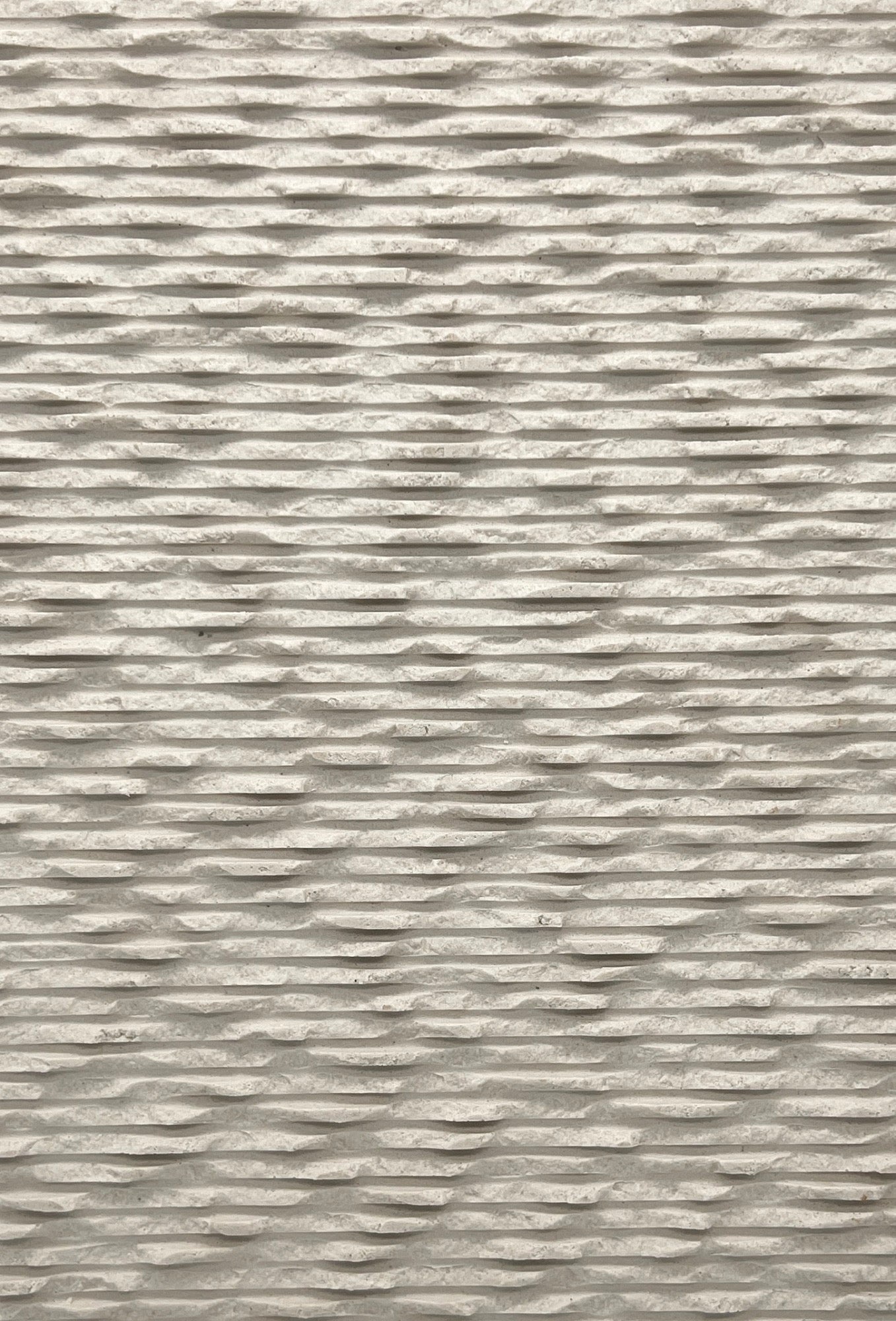 Ivory Ridgecut Soft Stone Panel