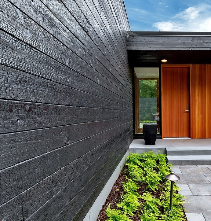Charred Woodgrain Soft Stone Panel