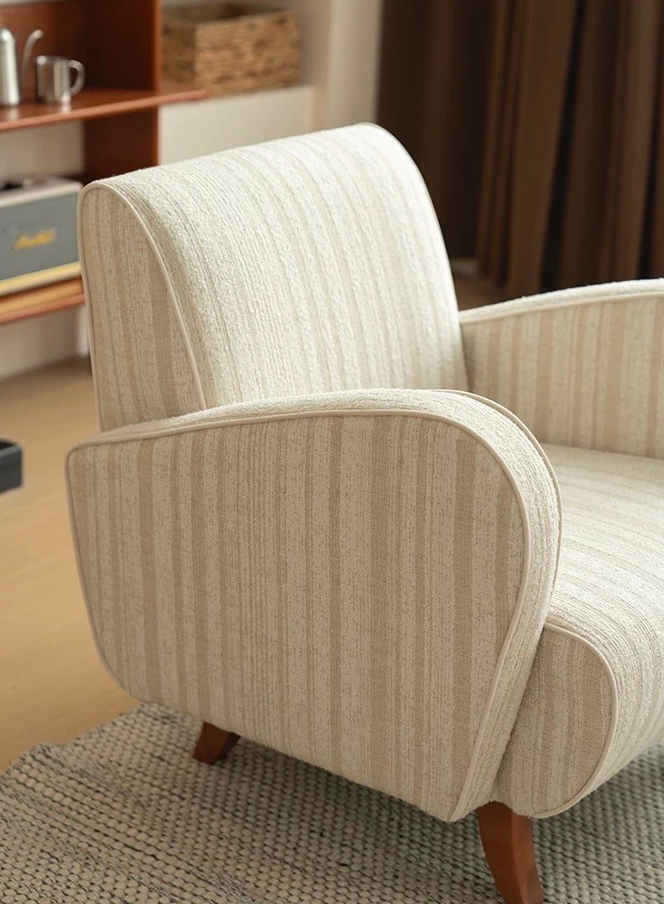 Retro Ivory Lounge Chair
