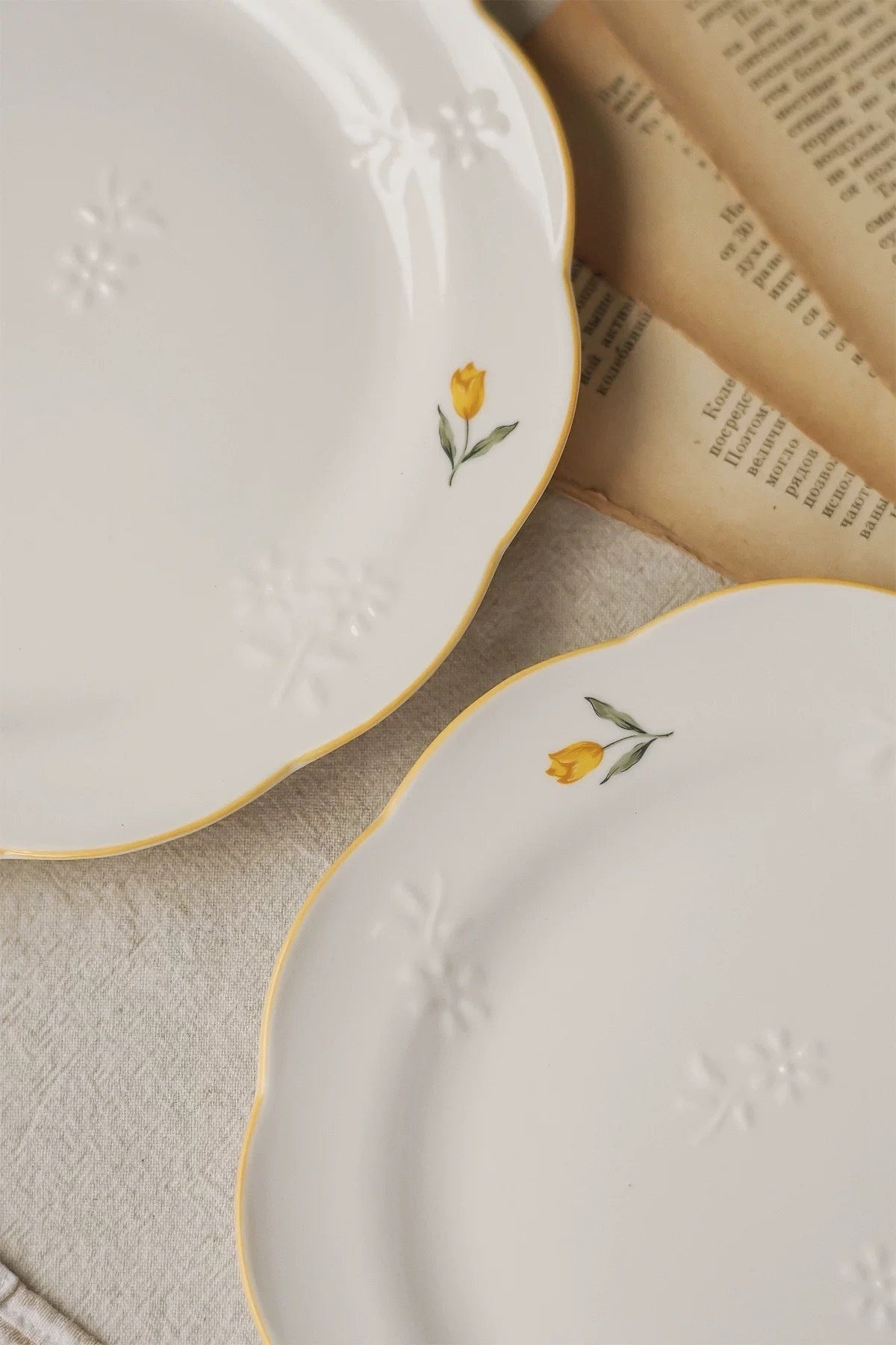 Sunny Bloom Porcelain Plate
