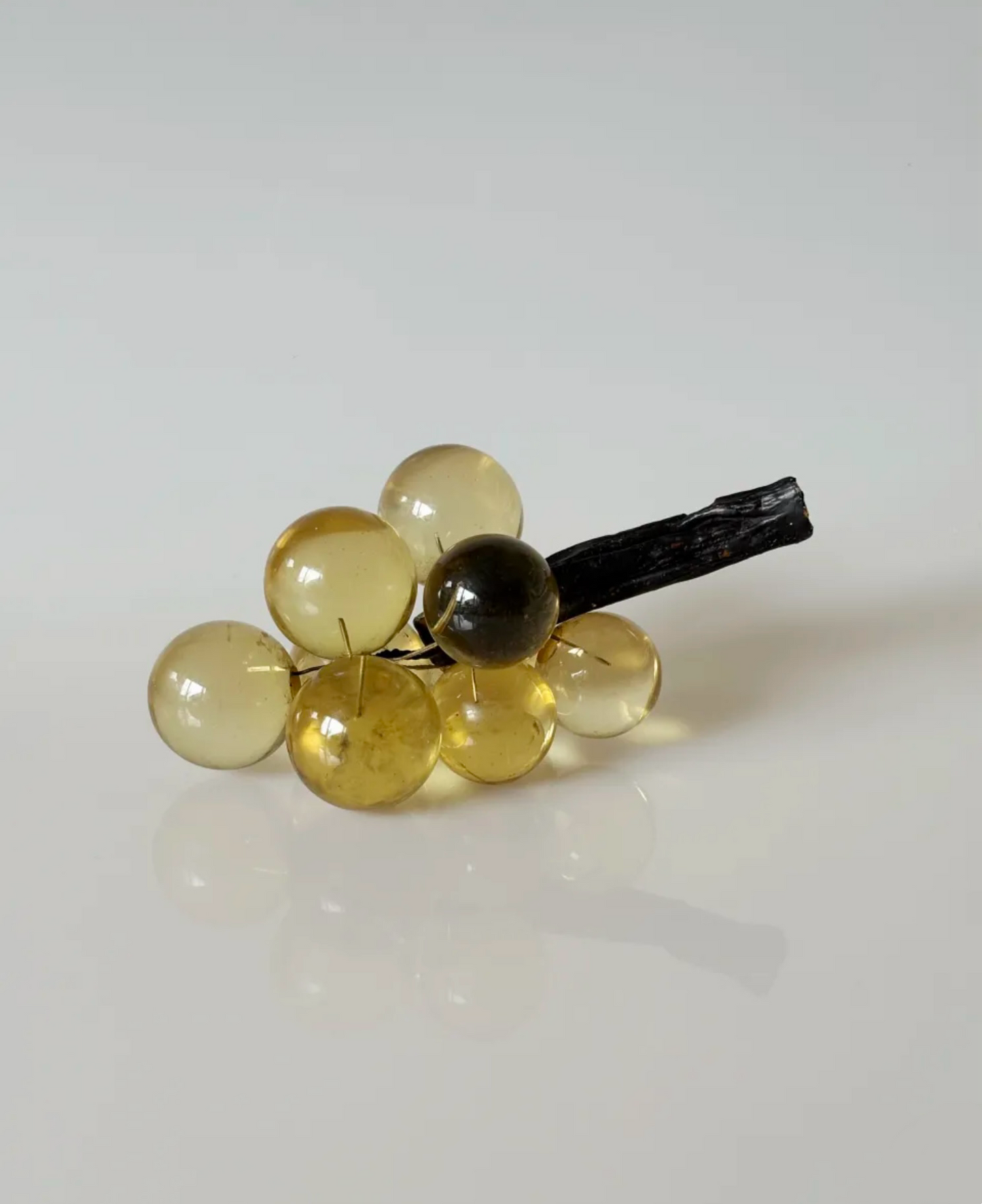 Golden Resin Grape Cluster Sculpture – USA, 1960s (As-Is Special Price)
