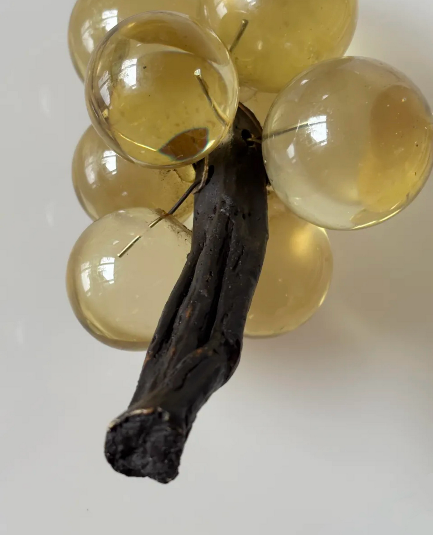 Golden Resin Grape Cluster Sculpture – USA, 1960s (As-Is Special Price)