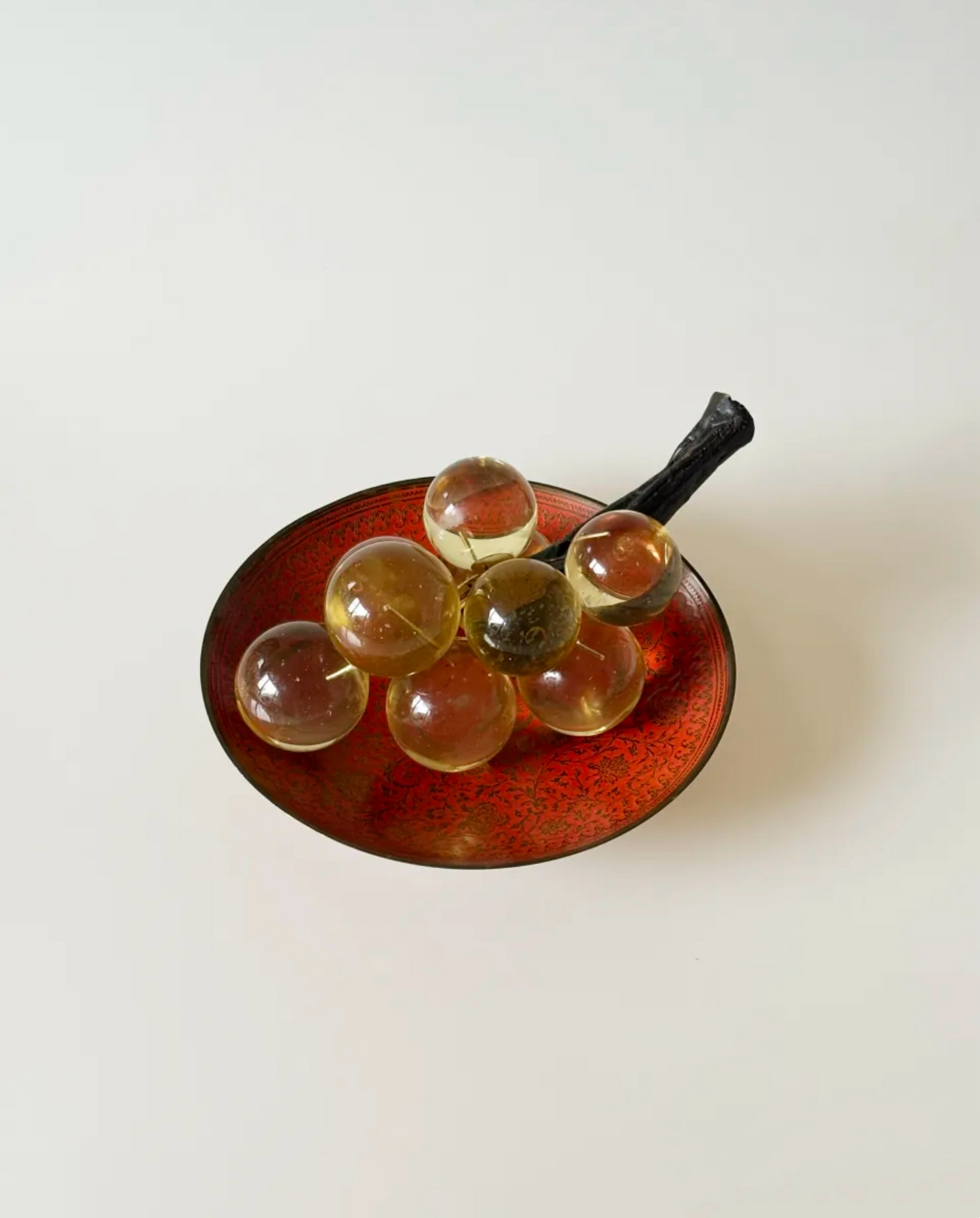 Golden Resin Grape Cluster Sculpture – USA, 1960s (As-Is Special Price)
