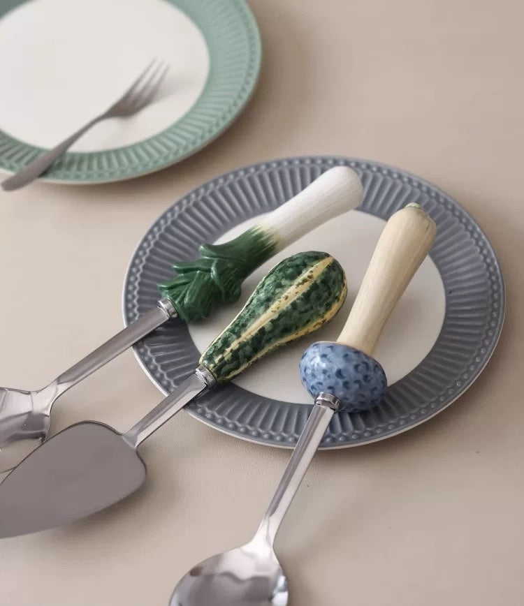 Garden Bounty Ceramic Serving Utensil Set