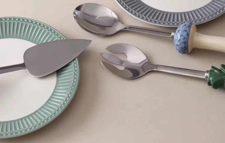 Garden Bounty Ceramic Serving Utensil Set
