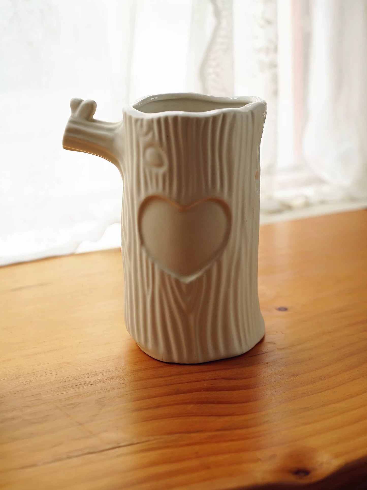 Heartwood Ceramic Tree Trunk Vase